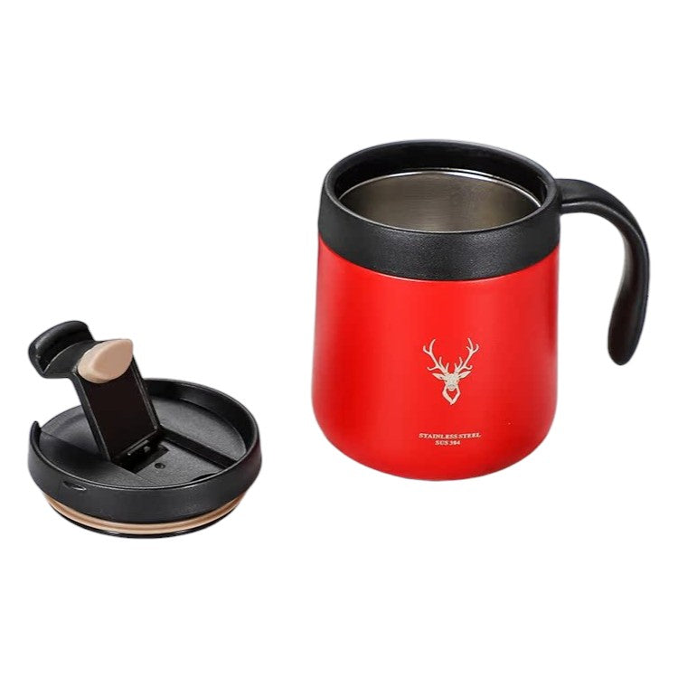 Frendorf | 350ml nachhaltiger Kaffeebegleiter Wiederverwendbare Kaffeetassen Rot