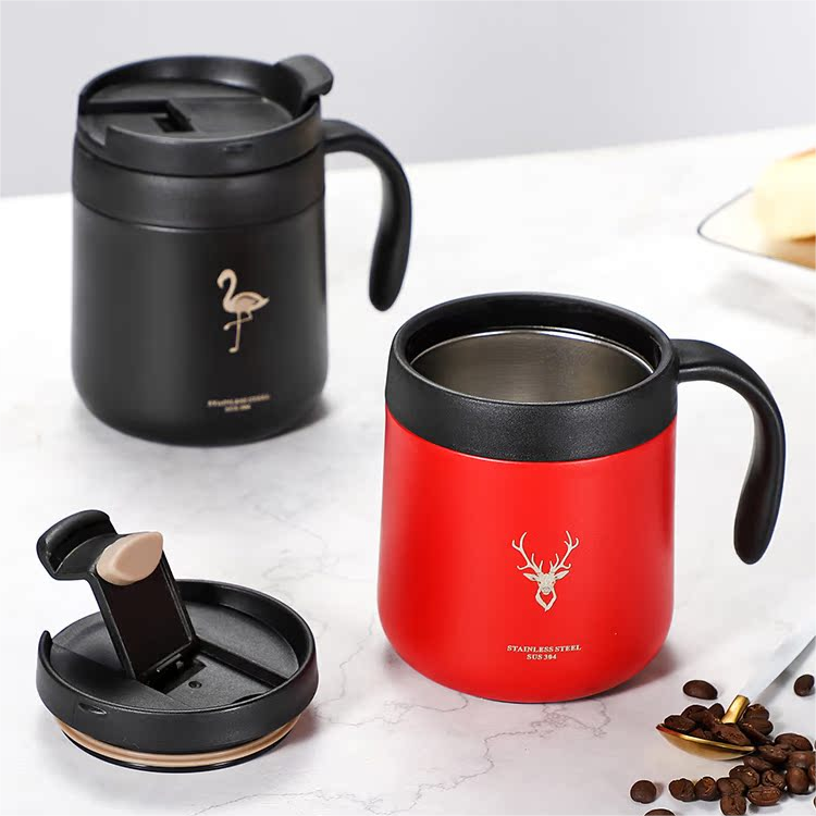 Frendorf | 350ml Nachhaltiger Kaffeebegleiter Wiederverwendbare Kaffeetassen Schwarz