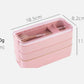 Frendorf | 3-lagige Brotdose Pink