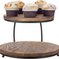Frendorf | Brennholz Cupcake Halter Stand mit schwarzem Metallrahmen