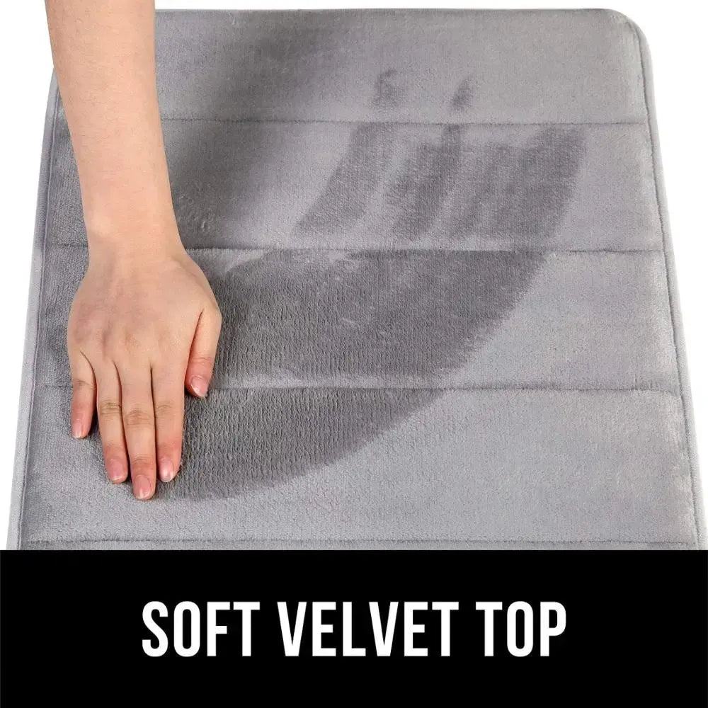 Frendorf | Memory Foam rutschfeste Badezimmermatte 60x90cm Blau