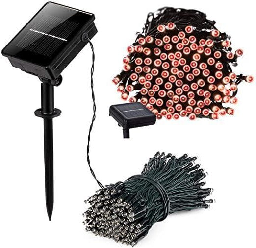 Frendorf | 17-Meter Lichterkette mit 100 LED solarbetriebenen Lichtern