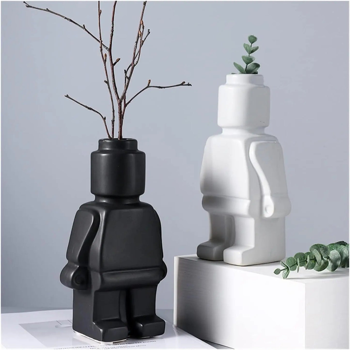 Lego-Vase aus Keramik