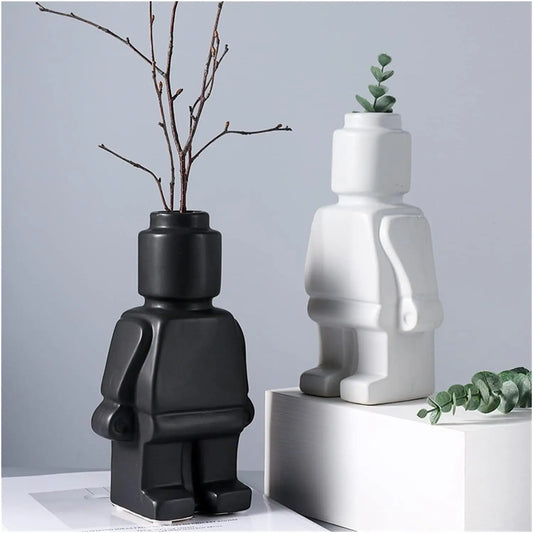 Lego-Vase aus Keramik