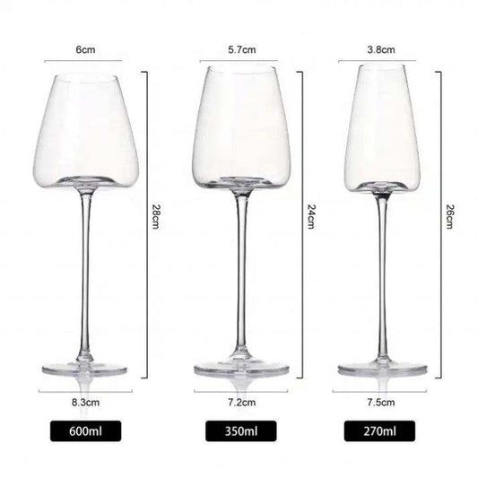 Frendorf | 360ml bleifreies Kristall Dimple Weinglas