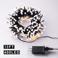 Quntis 400 LED 13FT Cluster Weihnachtslichter Plug-in, Blau & Gelb Globe Weihnachtslicht Dekoration für Innen Außen Weihnachtsbaum Schlafzimmer Hochzeit Party (8 Funkelmodus, anschließbar, wasserdicht)