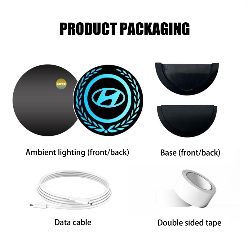 Frendorf | LumiBadge– LED Auto-Logo Licht für Stil & Einzigartigen Look