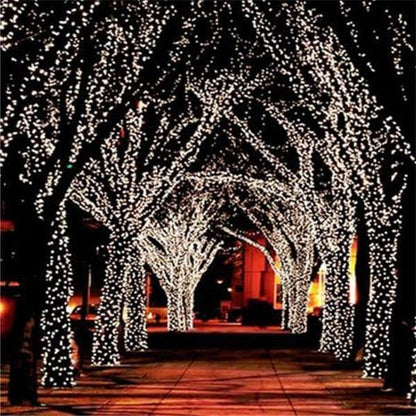 Frendorf | 17-Meter Lichterkette mit 100 LED solarbetriebenen Lichtern