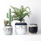 Frendorf | FaceArt Keramik Blumentopf mit Brille & Stirnband | Modernes Design | Dekorative Pflanzenvase