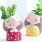 Frendorf | PlantJoy Keramik-Pflanztopf | Fröhliches Design | Handbemalt | Perfekt für Zimmerpflanzen