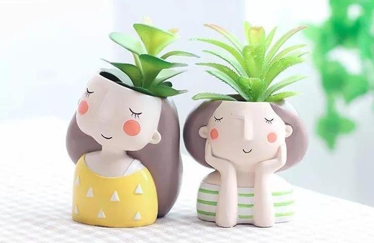 Frendorf | PlantJoy Keramik-Pflanztopf | Fröhliches Design | Handbemalt | Perfekt für Zimmerpflanzen