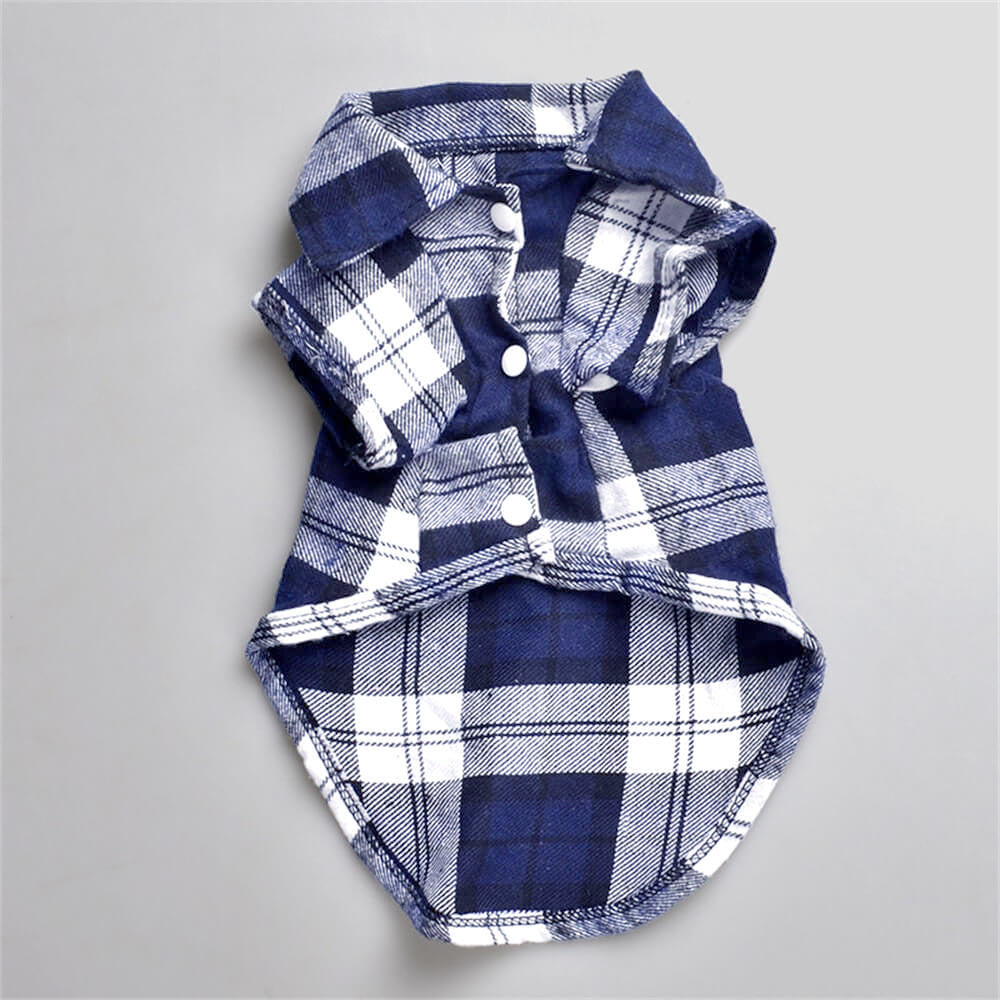 Klassisches Karomuster Welpen Shirt - Gemütlich und Stilvoll für Jeden Anlass