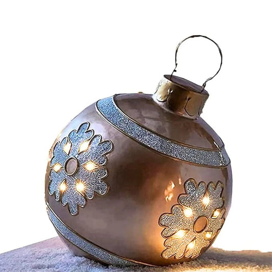 Frendorf | Aufblasbare Weihnachtsdekorationsbälle | PVC Außenbälle | Wetterfest & wiederverwendbar | Verschiedene Designs