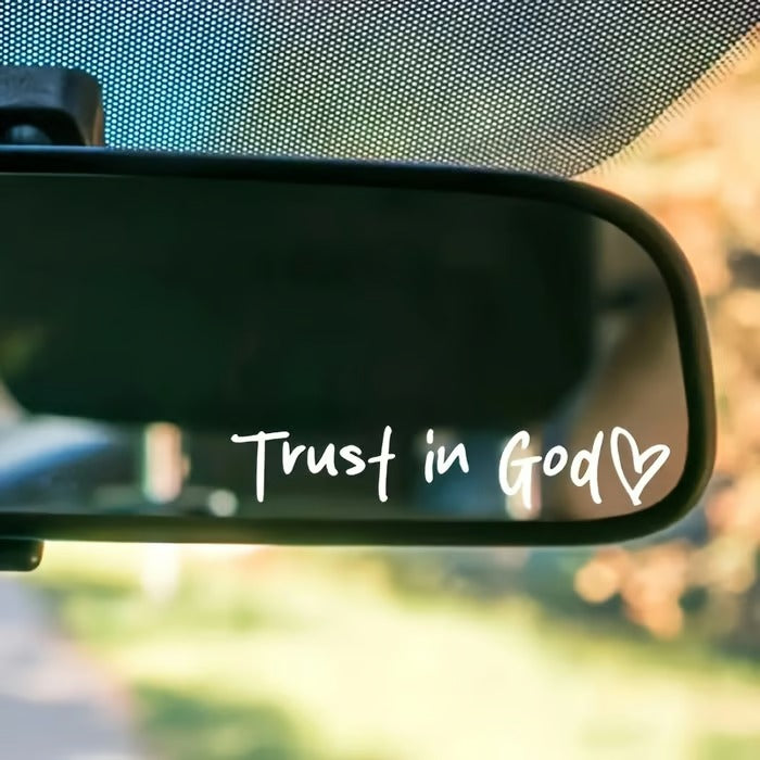 Frendorf | Faith Auto sticker | Waterproof vinyl | Inspirational Christian quote decal