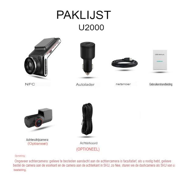 Dashcam 4K vorne & hinten | Nachtsicht & 24h-Parkmodus | DriveCam | F1.8 Linse