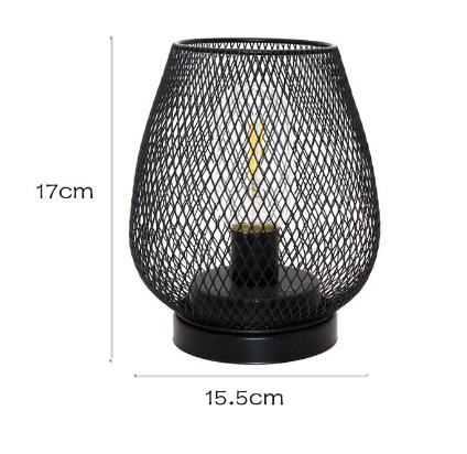 RusticMesh Tischlampen Set – Industrieller Stil und Stimmungsvolle Beleuchtung