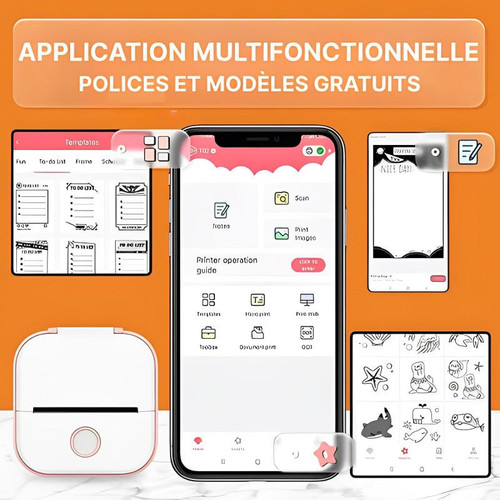 Frendorf | Drahtloser tragbarer Thermodrucker für Android und iOS