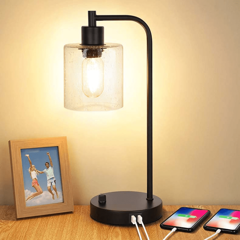 Frendorf | Industrielle Tischlampe Luminoir mit Kabel und verstellbarer Beleuchtung