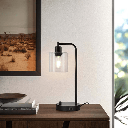 Frendorf | Industrielle Tischlampe Luminoir mit Kabel und verstellbarer Beleuchtung