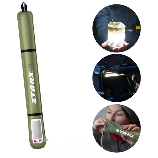 Frendorf | Aufblasbares Solar-LED-Rohrlicht - LumiGlow Pro