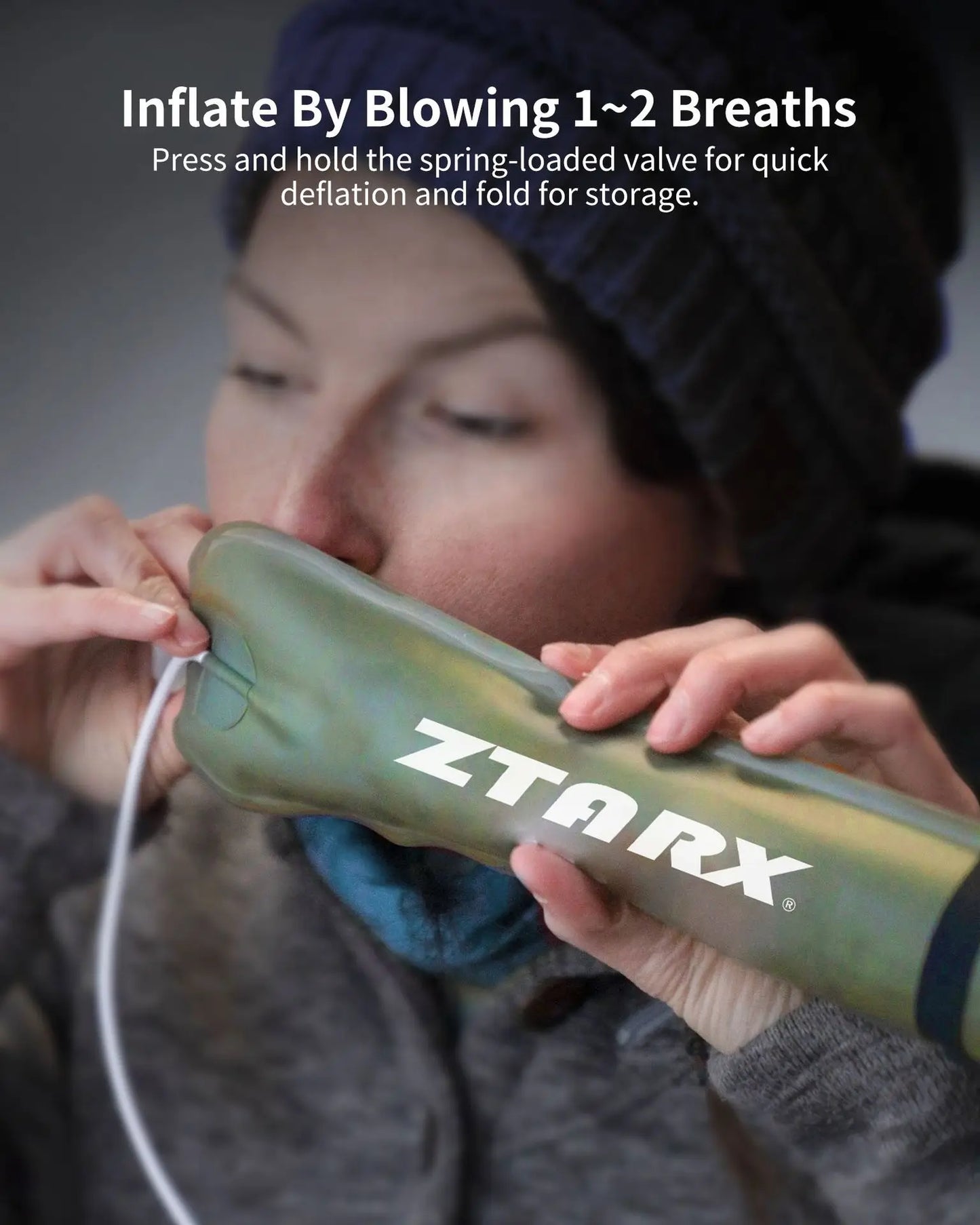 Frendorf | Aufblasbares Solar-LED-Rohrlicht - LumiGlow Pro