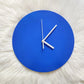 Klein Blaue Geometrische Wanduhr
