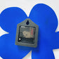 Klein Blaue Geometrische Wanduhr