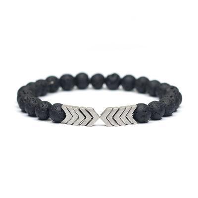 Frendorf | Arrow Lava Stein Armband