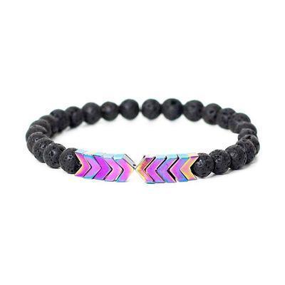 Frendorf | Arrow Lava Stein Armband