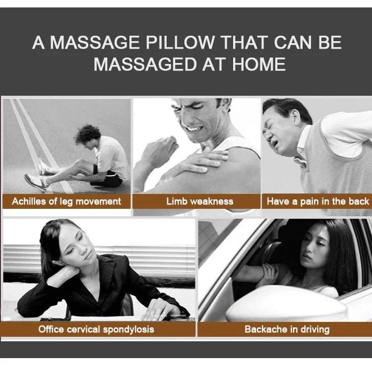 Frendorf | Beheiztes Nacken- und Rückenmassagekissen | Muskelentspannung & Schmerzlinderung
