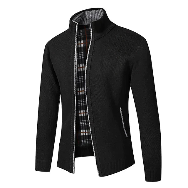 Frendorf | Stylischer Zipper-Strickpullover für Herren (italienisches Design)