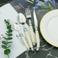 IvoryElegance – Luxus Laguiole Besteckset mit zeitlosem Stil