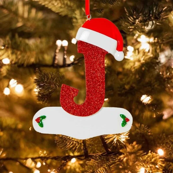 Frendorf | Personalisierte Weihnachts 24 Buchstaben Ornamente