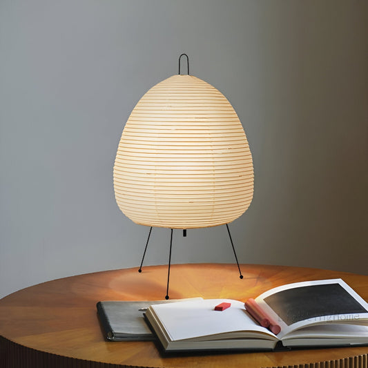 ZenLoom – Luxuriöse Tischlampe mit japanischem Wabi-Sabi-Design für sanftes Licht