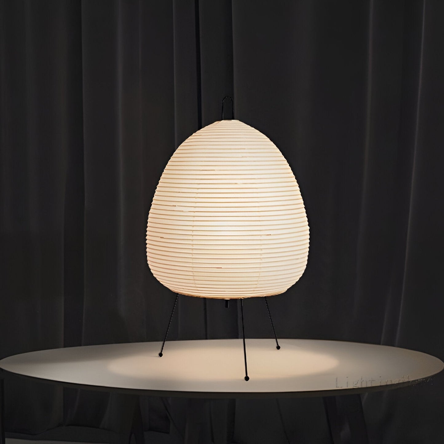 ZenLoom – Luxuriöse Tischlampe mit japanischem Wabi-Sabi-Design für sanftes Licht