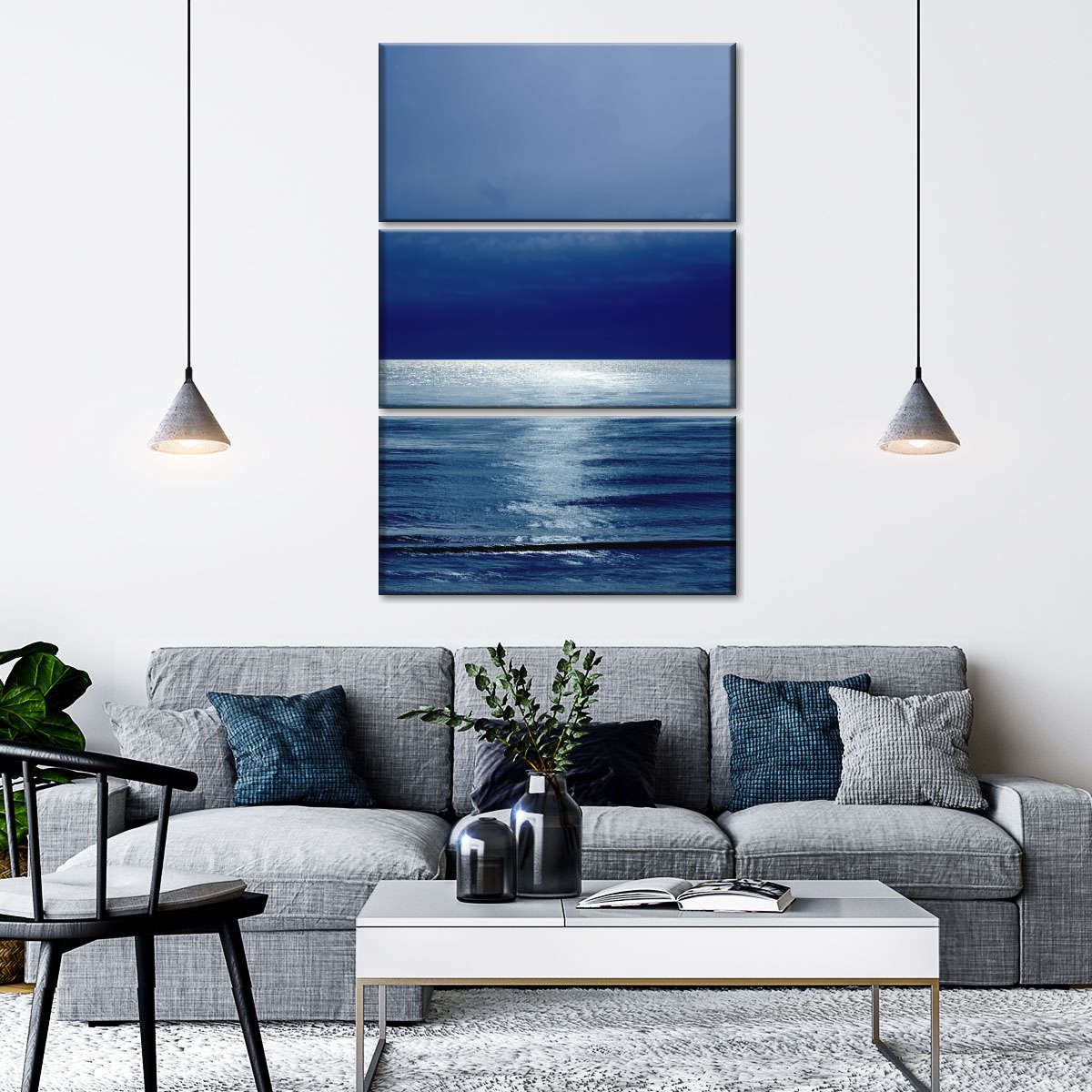 Frendorf | Moonlit Ocean Blue III Wandkunst