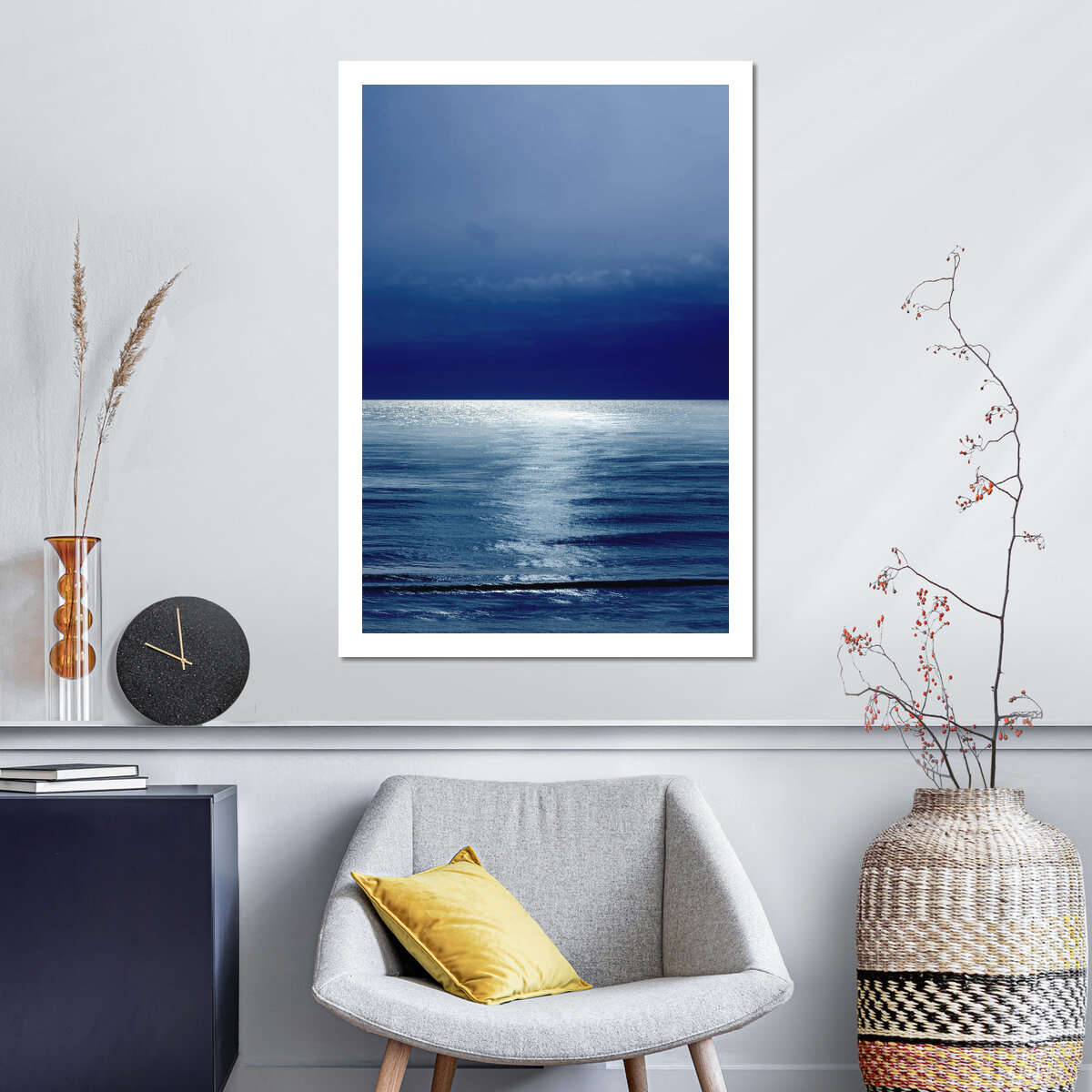 Frendorf | Moonlit Ocean Blue III Wandkunst