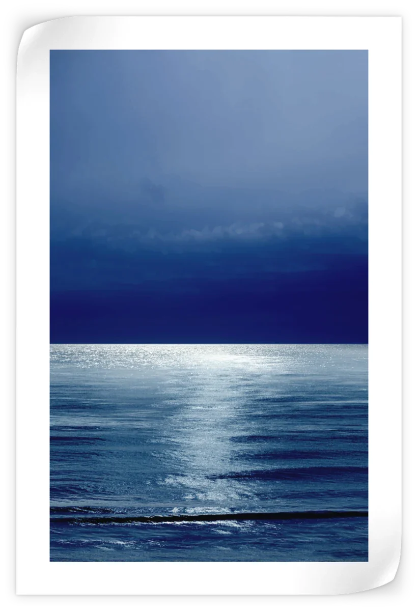 Frendorf | Moonlit Ocean Blue III Wandkunst