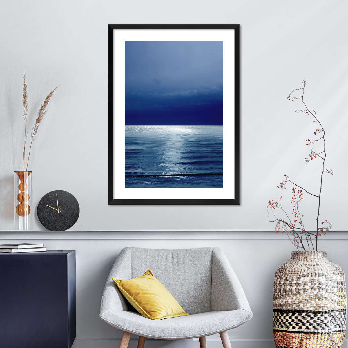 Frendorf | Moonlit Ocean Blue III Wandkunst