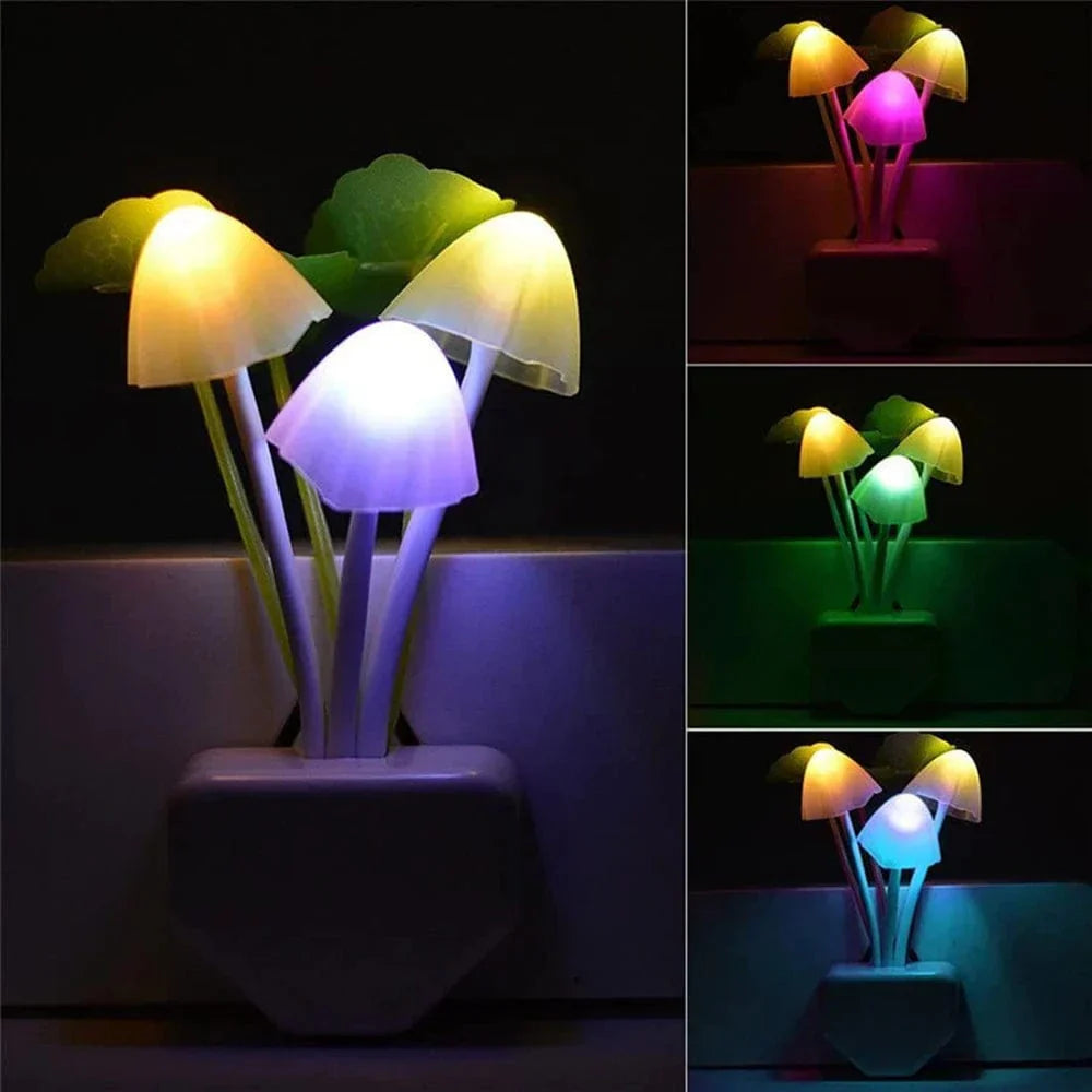 Pilz Nachtlicht LED – Energiesparend mit Smart Sensor | Magische Stimmungsbeleuchtung für Kinderzimmer