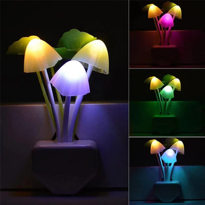 Pilz Nachtlicht LED – Energiesparend mit Smart Sensor | Magische Stimmungsbeleuchtung für Kinderzimmer