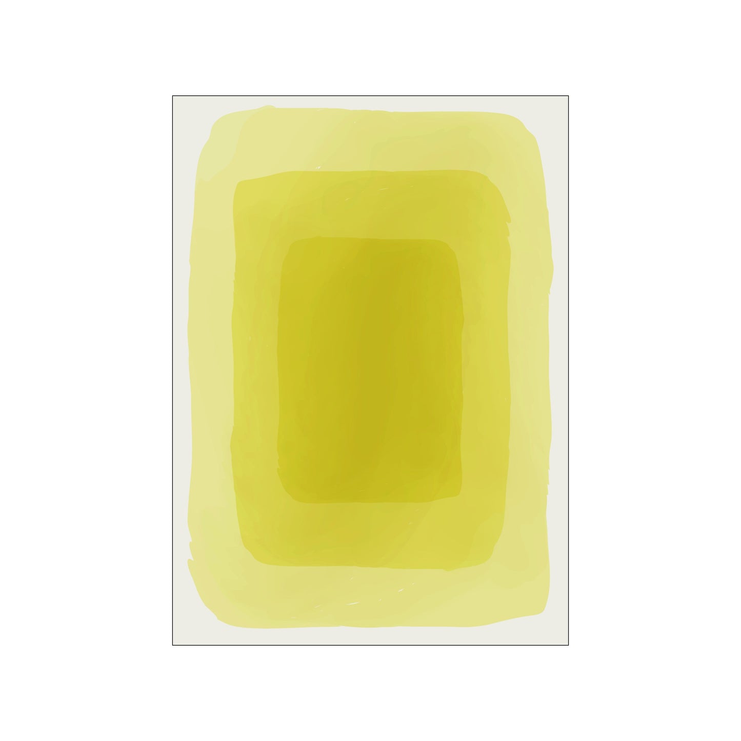 Yellow Watercolor Shapes #3