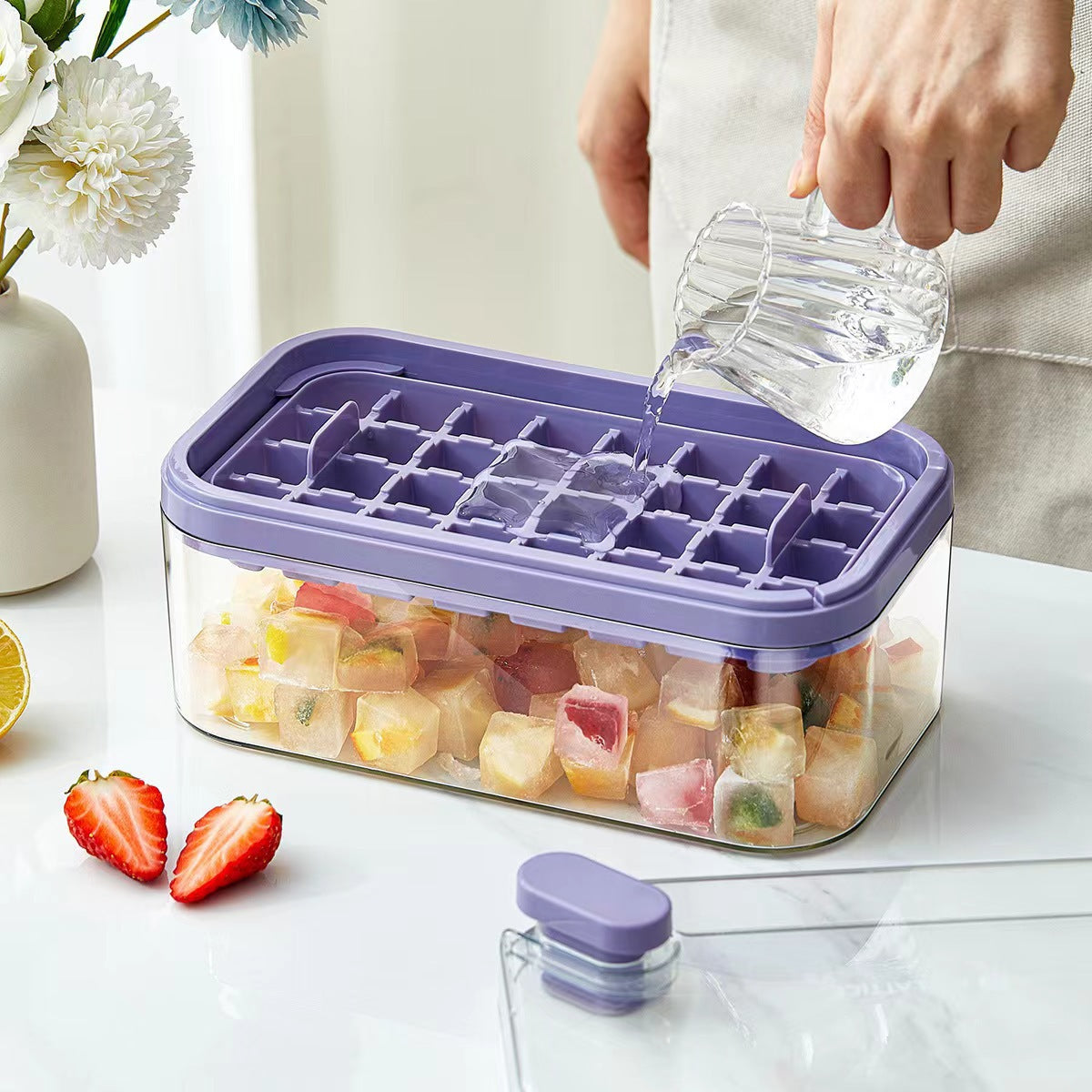 Frendorf | 32er Gitter Silikon Eiswürfelschale