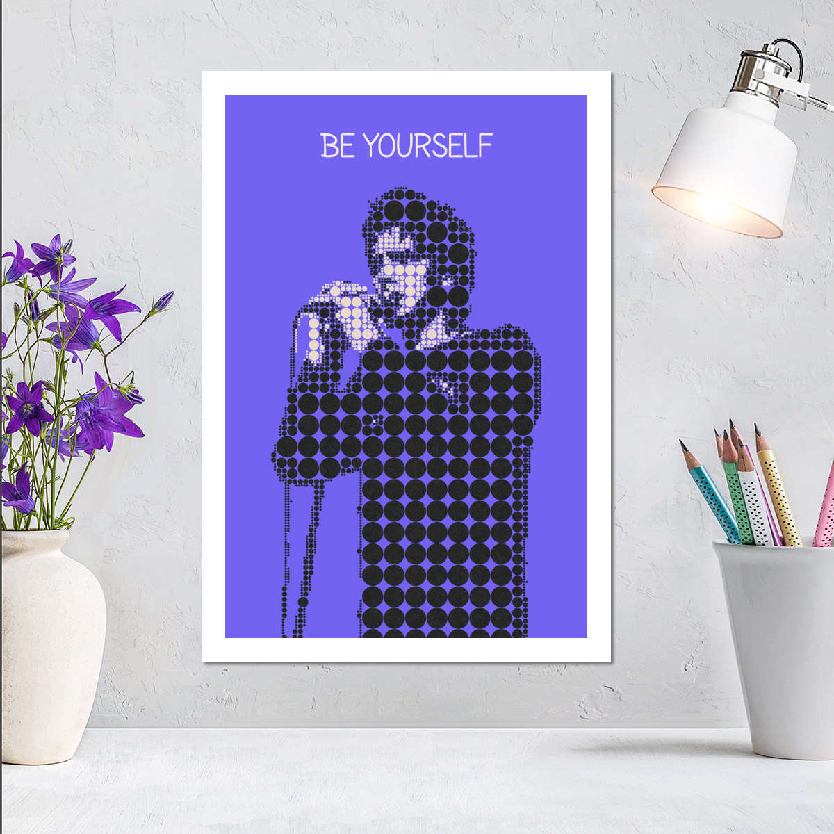 Frendorf | Sei Du Selbst Poster Musik Minimalistische Wandkunst
