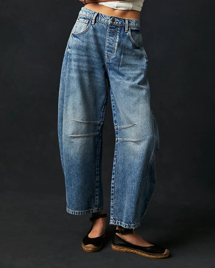 Frendorf | Mid Rise Barrel Jeans für Damen