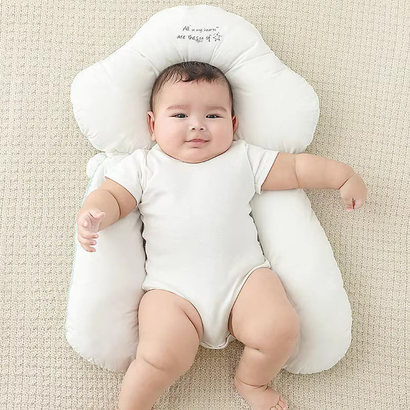 Frendorf | Bio-Baumwolle U-förmiges Baby-Kissen - Weiche & sichere Nackenstütze für Säuglinge, verstellbares Hugbuddy-Design für gemütlichen Schlaf