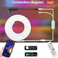 Neon LED Streifenlicht, RGB+IC LED flexible Seillicht mit Fernbedienung & APP & Sprachsteuerung, IP65 wasserdicht, Innen- und Außenbereich Dekoration