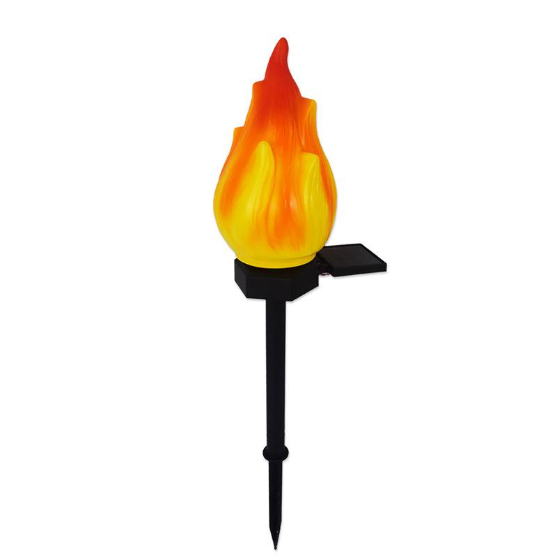 Solar-Außenlichter mit flackernder Flamme, Solarlichter für außen, wasserdichte LED-Flammenfackeln, Solar-Außenlichter für Camping Garten Landschaft Patio Weg Außendekoration