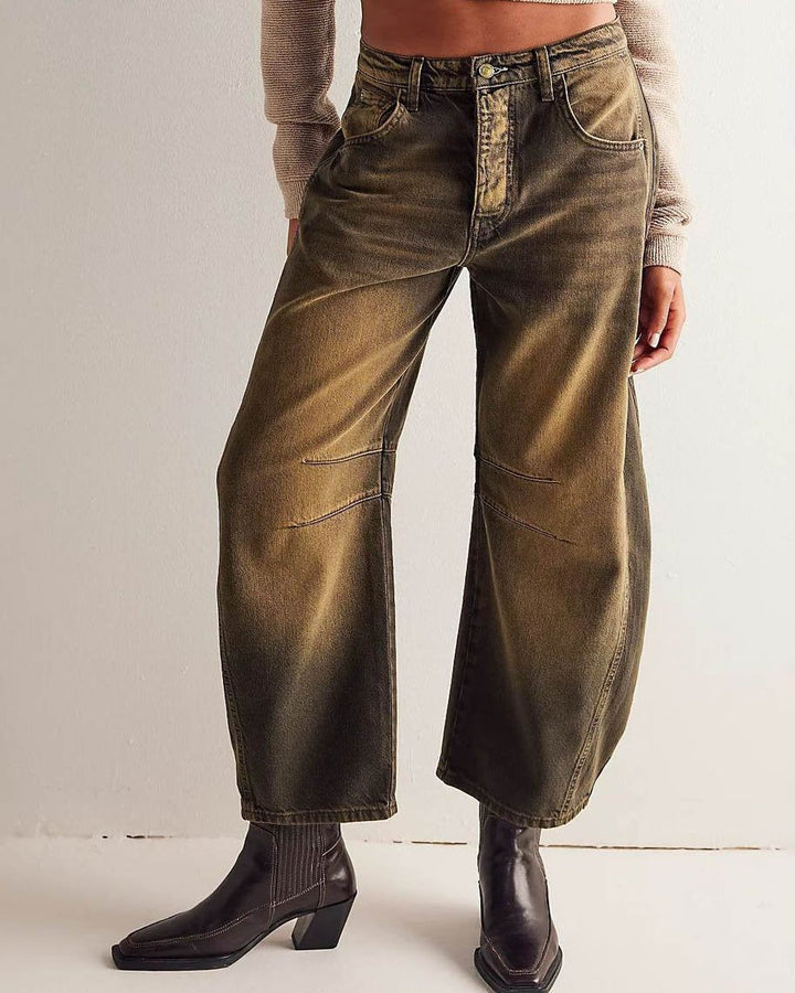 Frendorf | Mid Rise Barrel Jeans für Damen