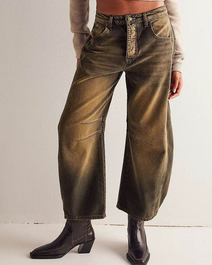 Frendorf | Mid Rise Barrel Jeans für Damen